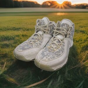 Adidas J Wall 2 Men’s Sz 9.5 Basketball Shoes White Gray AQ8686 EUC